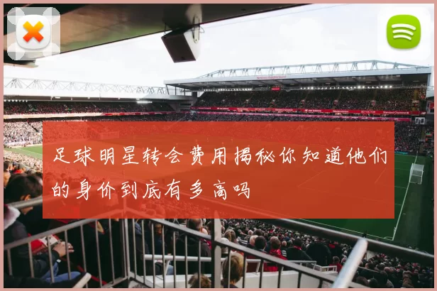 足球明星转会费用揭秘你知道他们的身价到底有多高吗